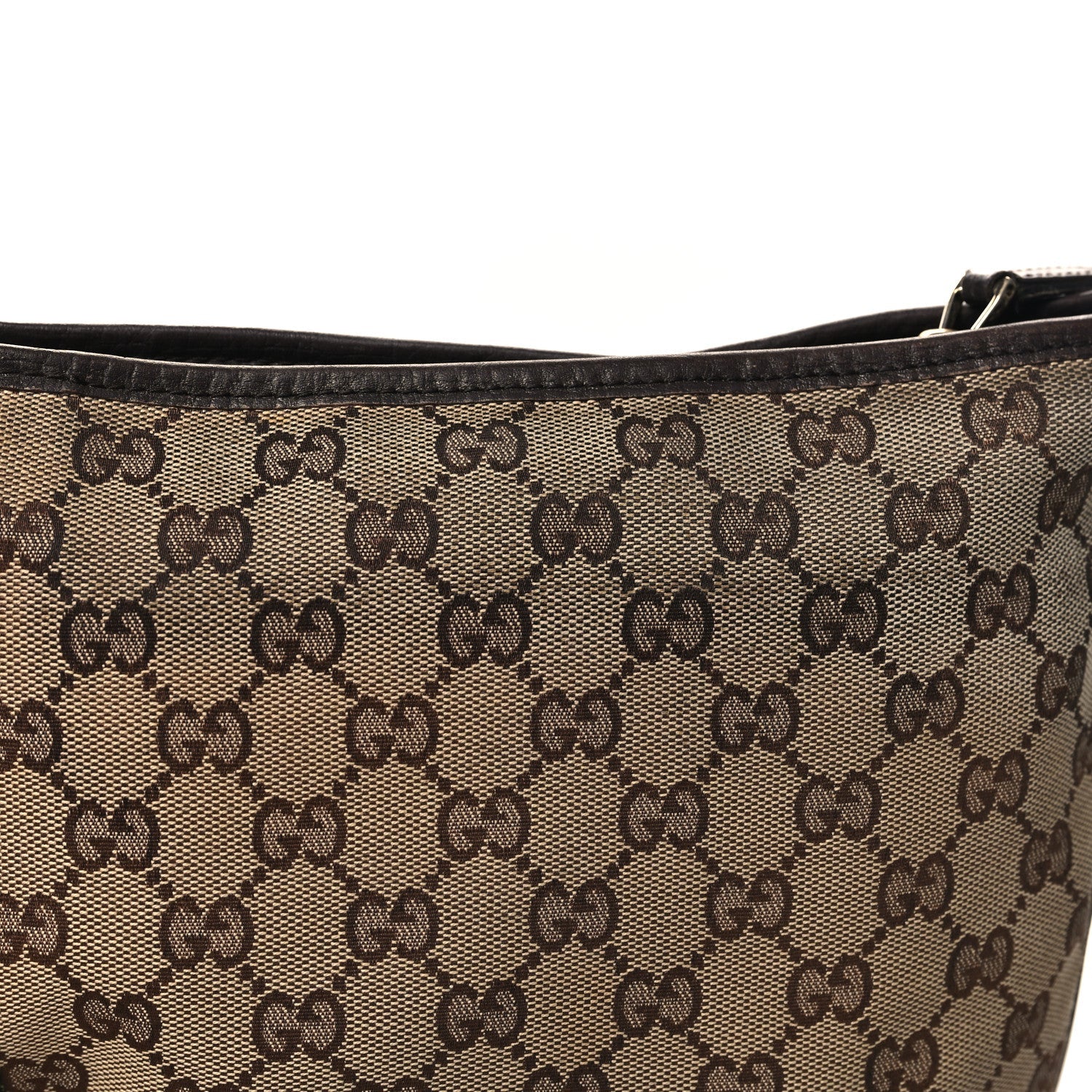Gucci Monogram Web Jolicoeur Charms Messenger Dark Brown