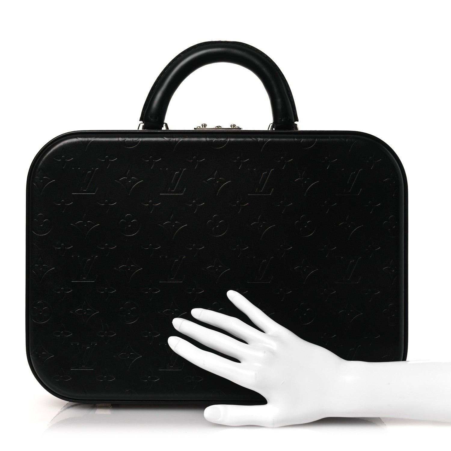 Louis Vuitton Monogram Glace Valisette MM Black