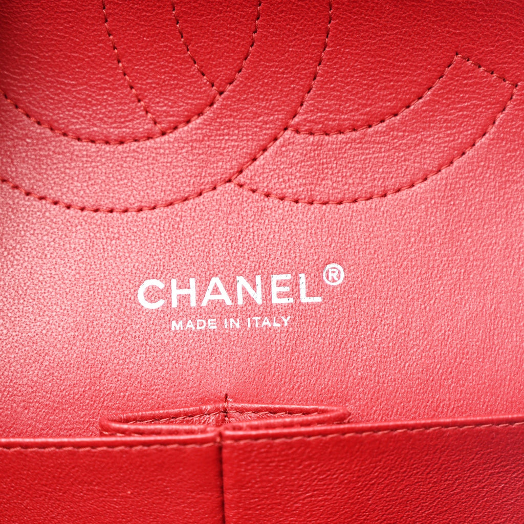 Chanel Caviar Quilted Jumbo Double Flap Red