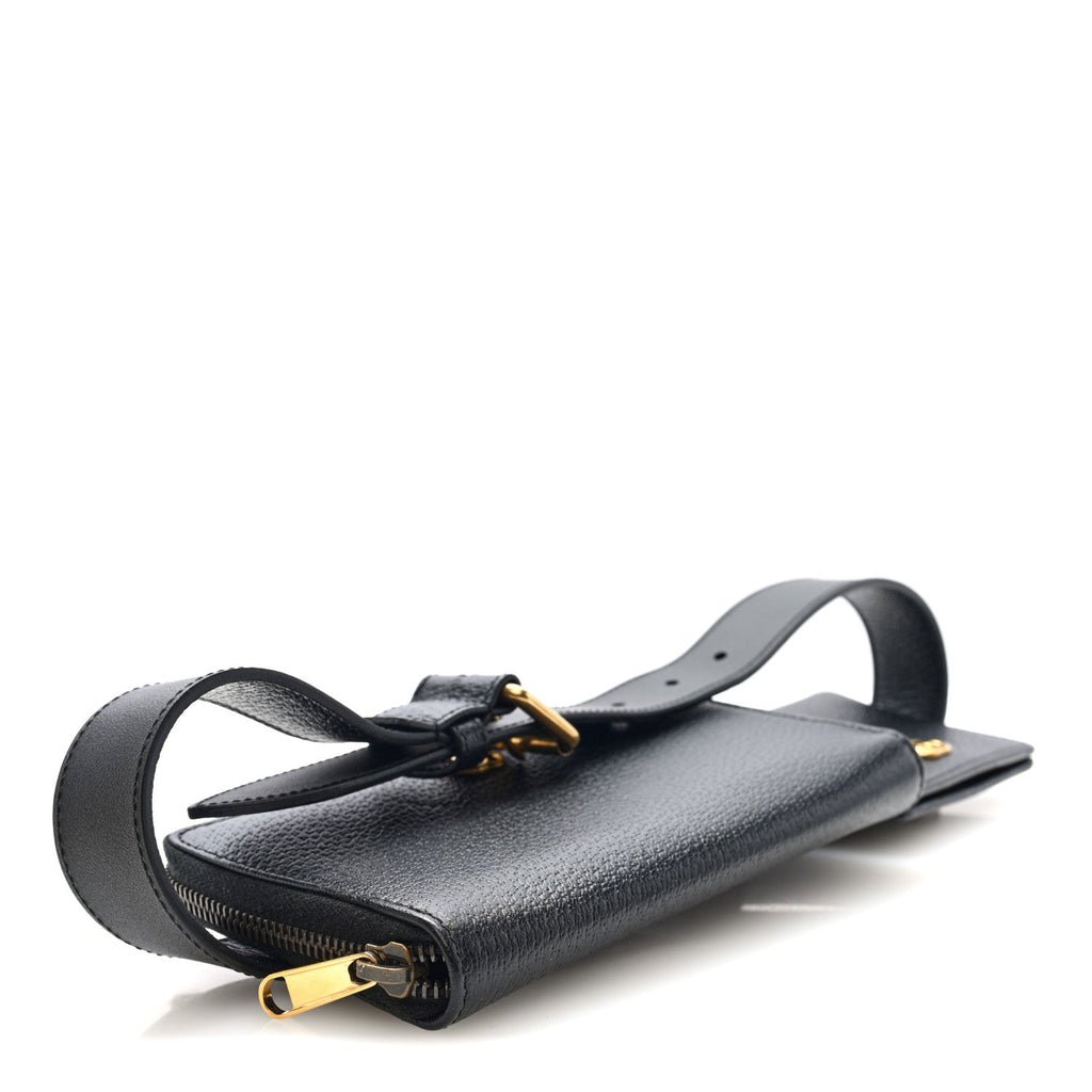 Gucci Calfskin GG Marmont Double Belt Bag 70 28 Black