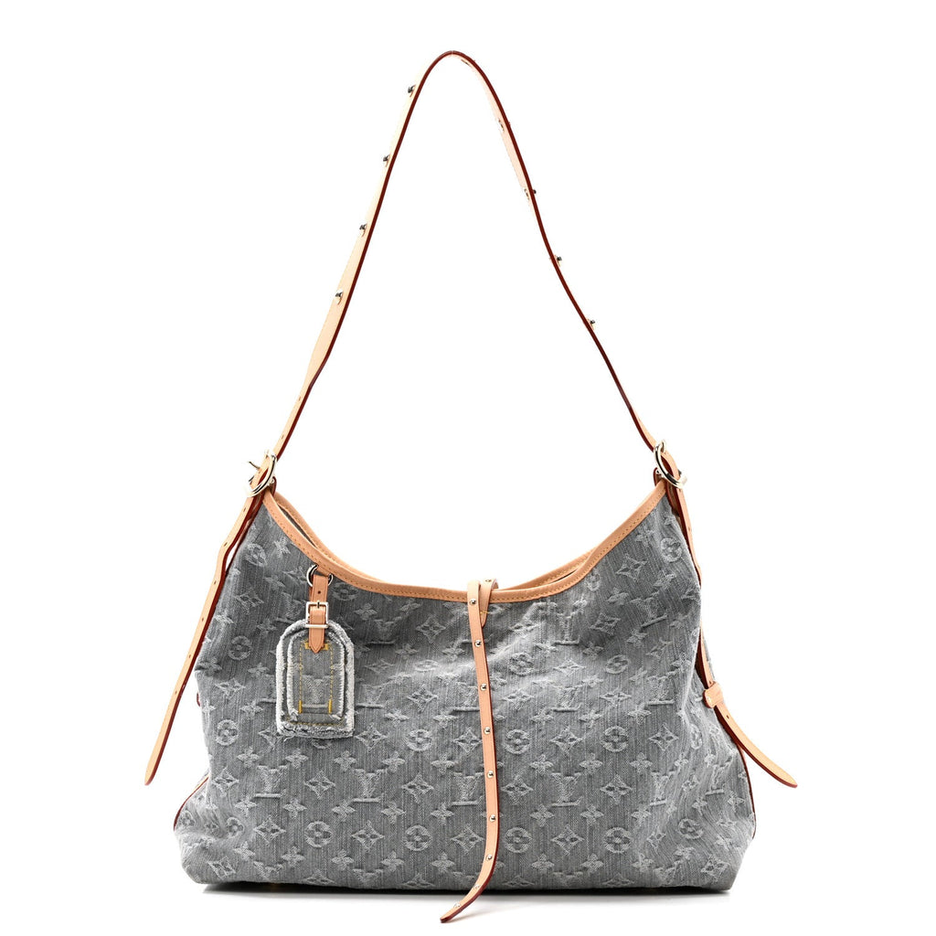 Louis Vuitton Monogram Denim CarryAll MM Washed Grey