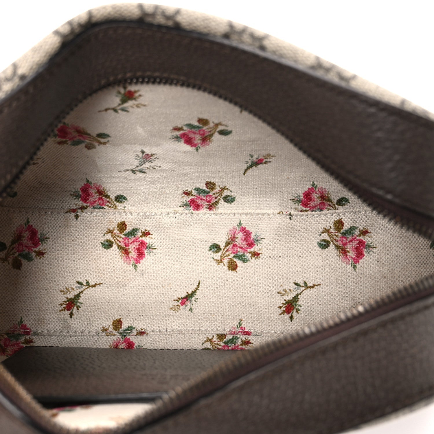 Gucci GG Supreme Monogram Web Neo Vintage Shoulder Bag Beige New Acero Crop