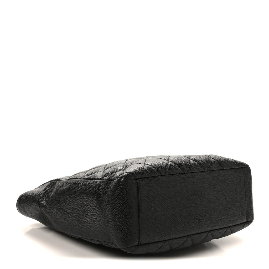 Chanel Caviar Quilted Petit Shopping Tote PST Black