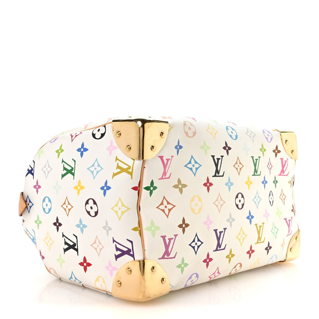 Louis Vuitton Monogram Multicolor Speedy 30 White