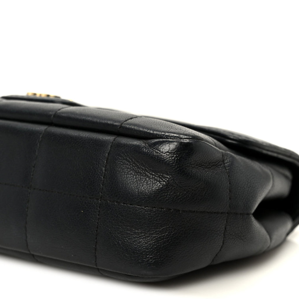 Chanel Lambskin Quilted Mini Chocolate Bar Flap Black