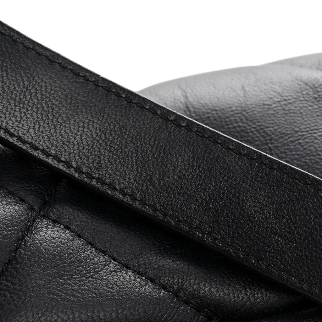 Chanel Goatskin Quilted Medium Chanel 19 Flap Navy Blue