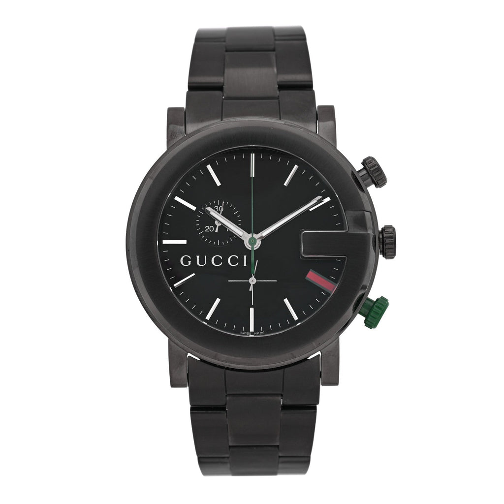 Gucci PVD Stainless Steel 44mm 101M G-Chrono Quartz Watch Black