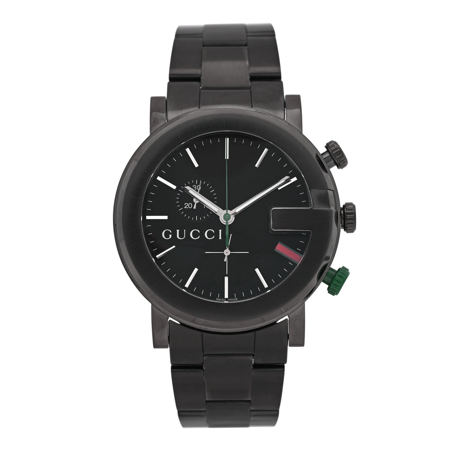 Gucci PVD Stainless Steel 44mm 101M G-Chrono Quartz Watch Black