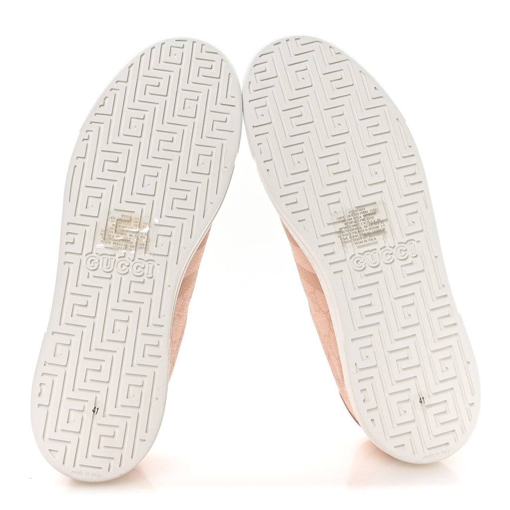 Gucci GG Supreme Tonal Web Womens New Ace Sneakers 41 Pink