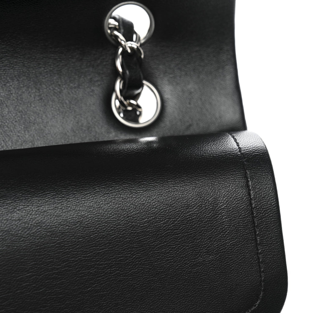 Chanel Lambskin Quilted Medium Double Flap Black