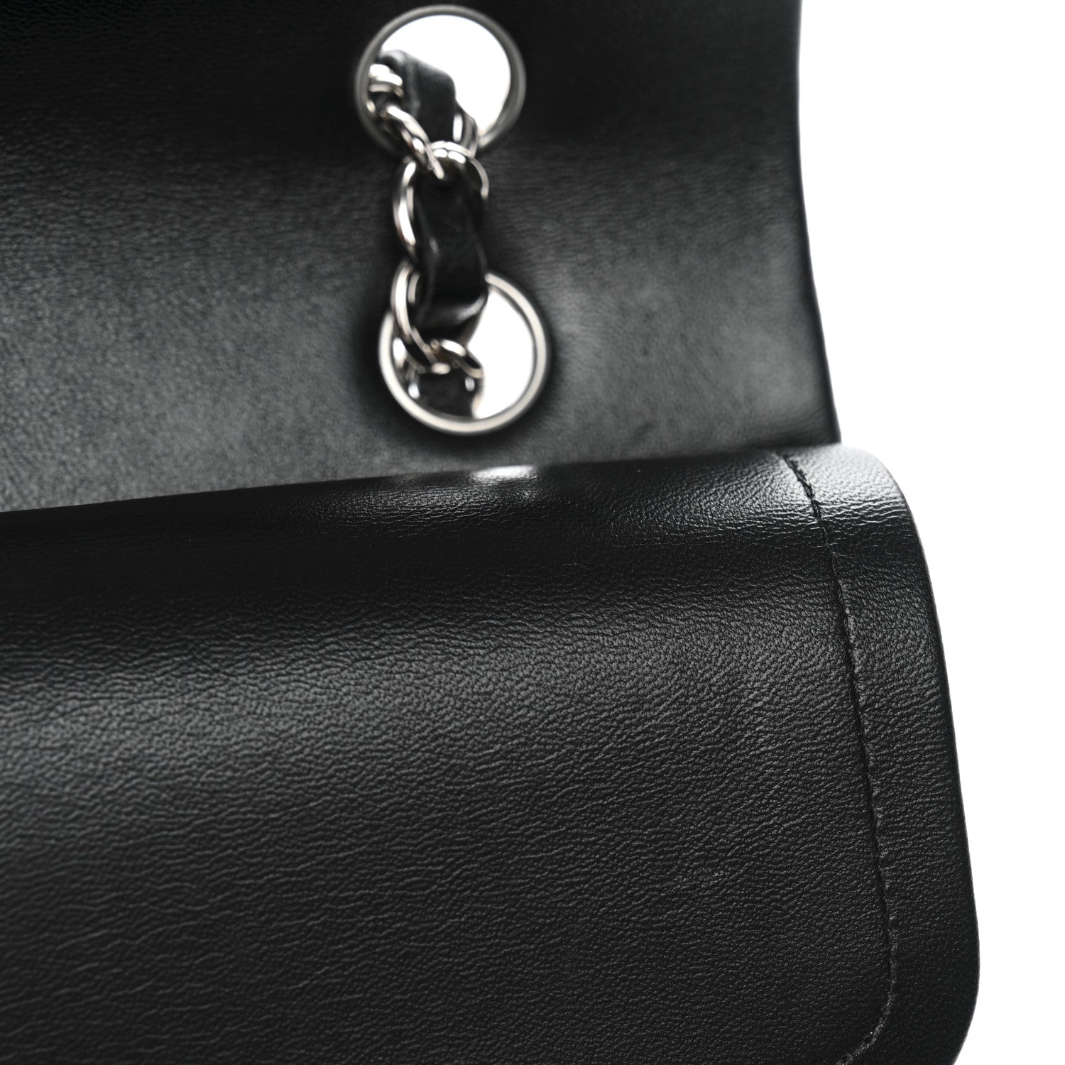 Chanel Lambskin Quilted Medium Double Flap Black
