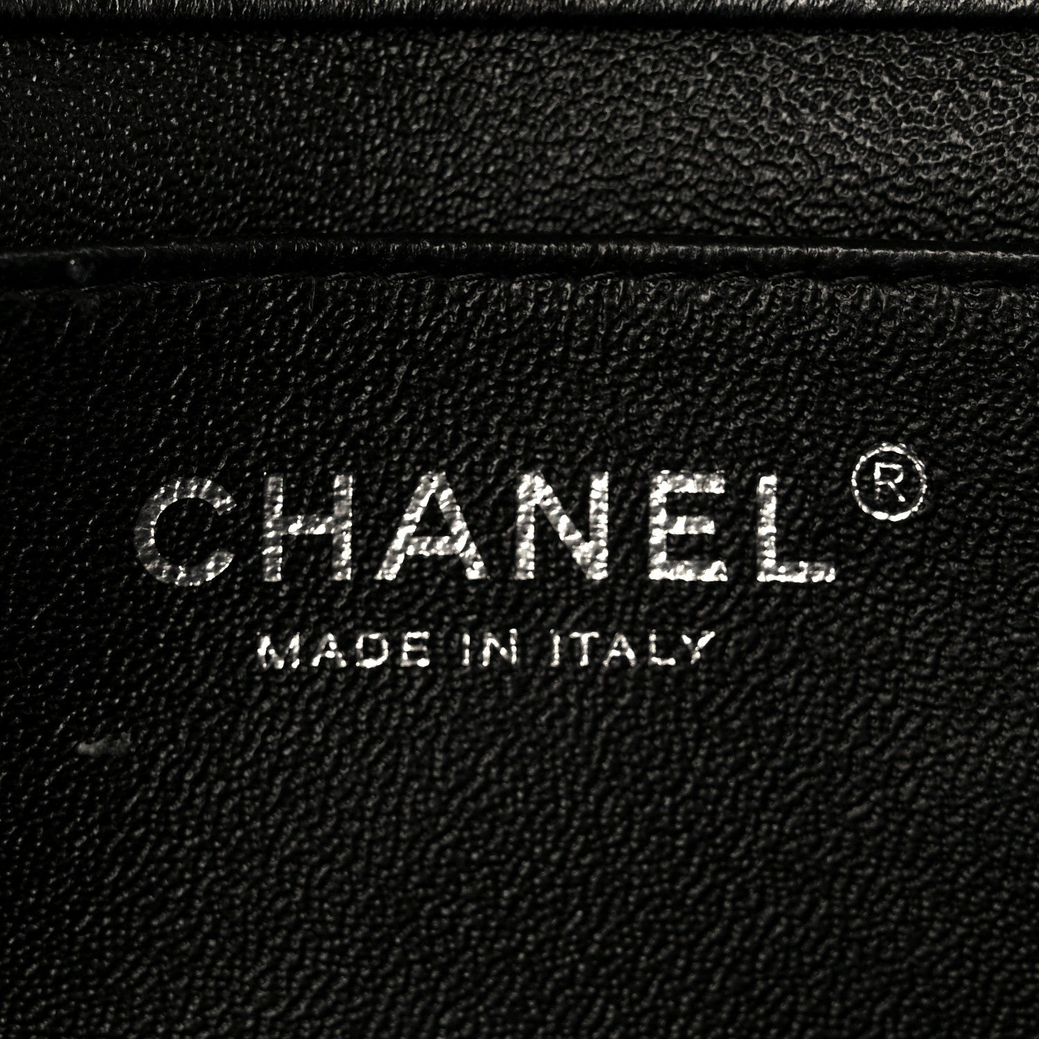 Chanel Lambskin Quilted Clutch With Chain Flap Black