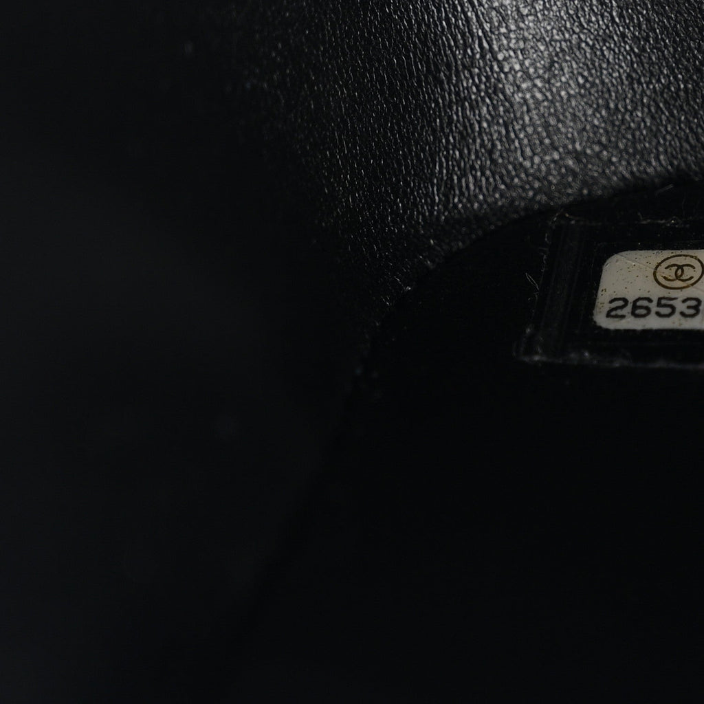 Chanel Lizard Mini Rectangular Flap Black