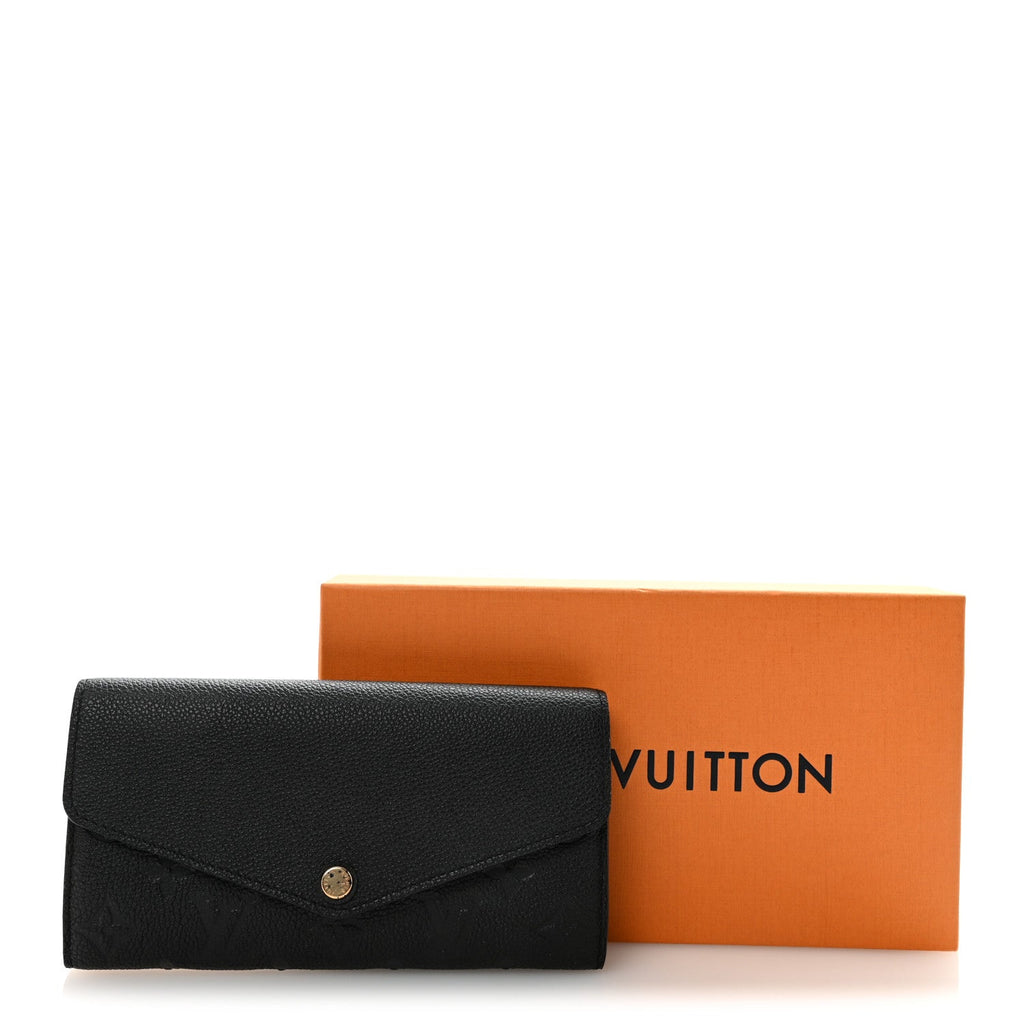 Louis Vuitton Empreinte Sarah Wallet NM Black