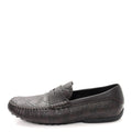 Gucci Guccissima Mens Driver Loafers 8 Chocolate