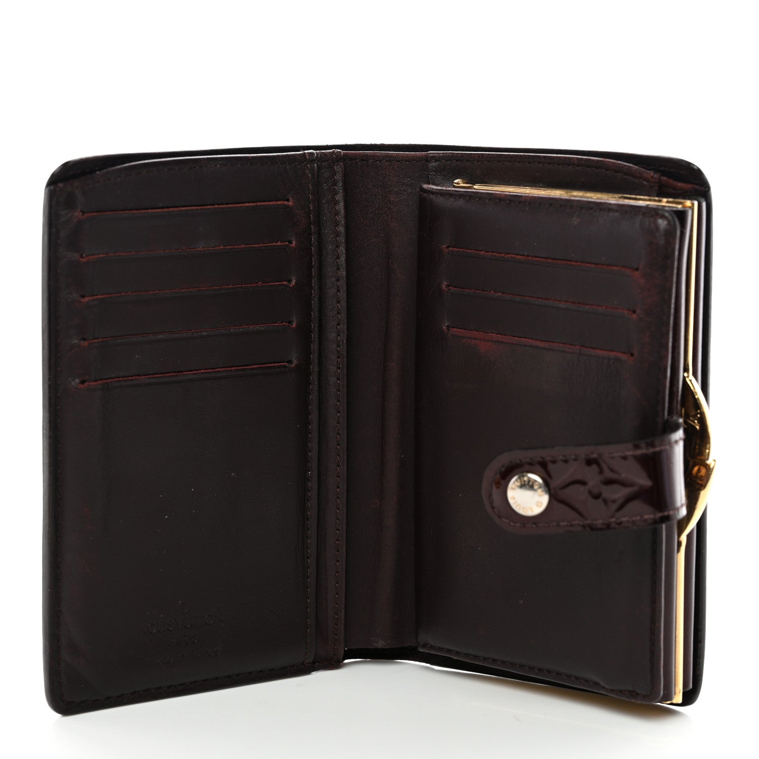 Louis Vuitton Vernis French Purse Wallet Amarante