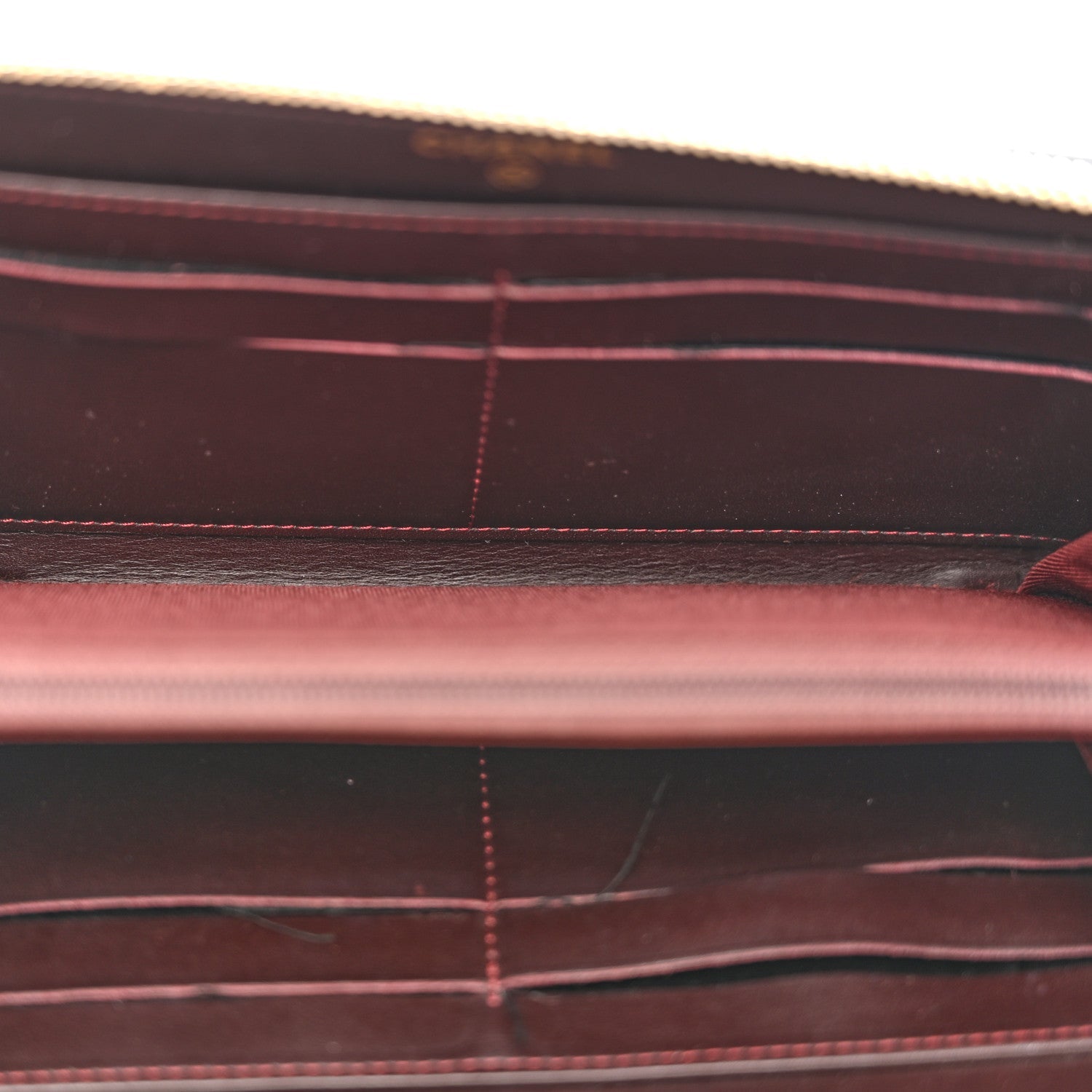 Caviar Quilted Large Gusset Zip Around Wallet Navy
