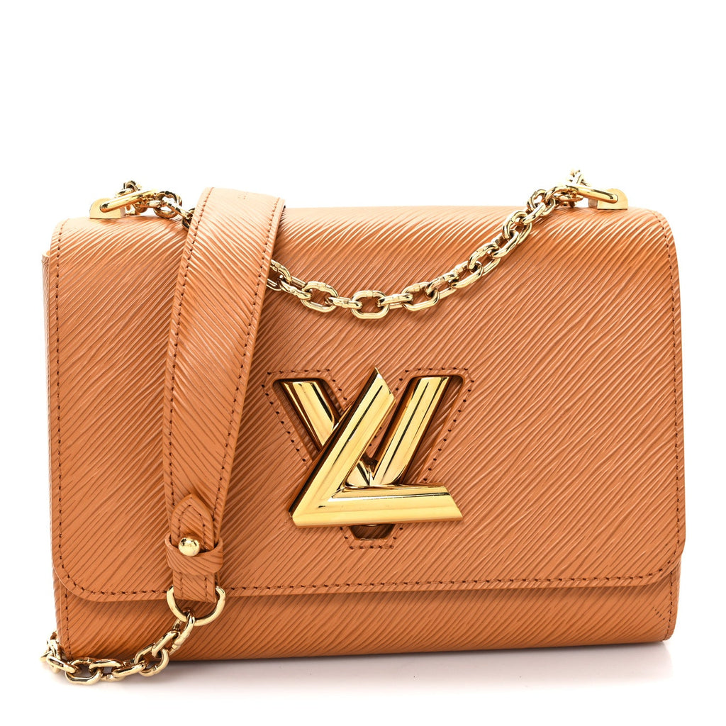 Louis Vuitton Epi Twist Shoulder Bag MM Gold Miel