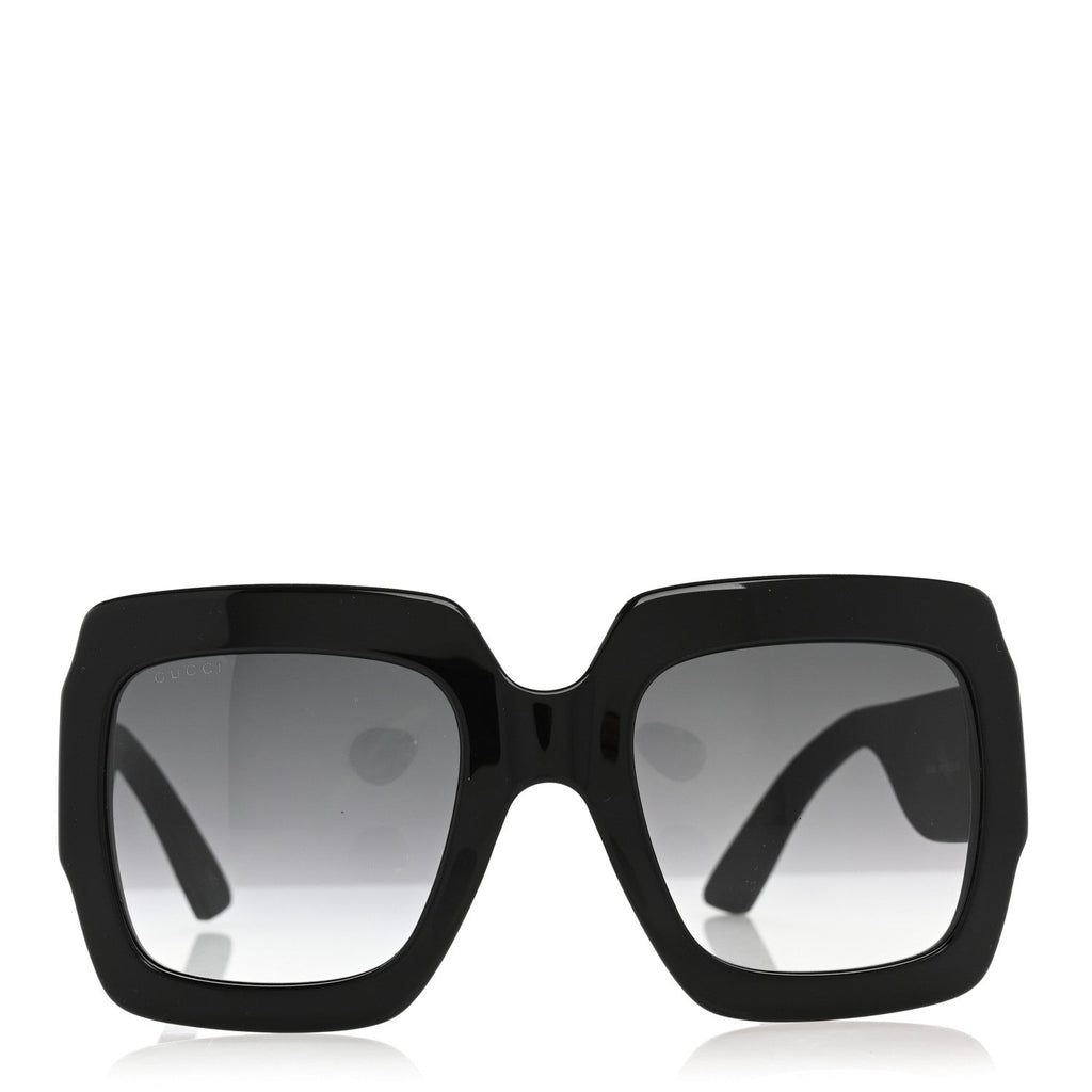 Gucci Acetate Square Frame Sunglasses GG0102S Black