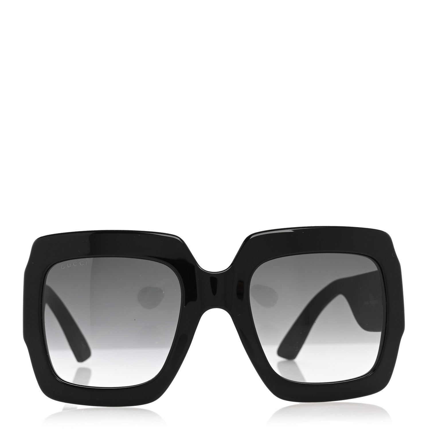 Gucci Acetate Square Frame Sunglasses GG0102S Black