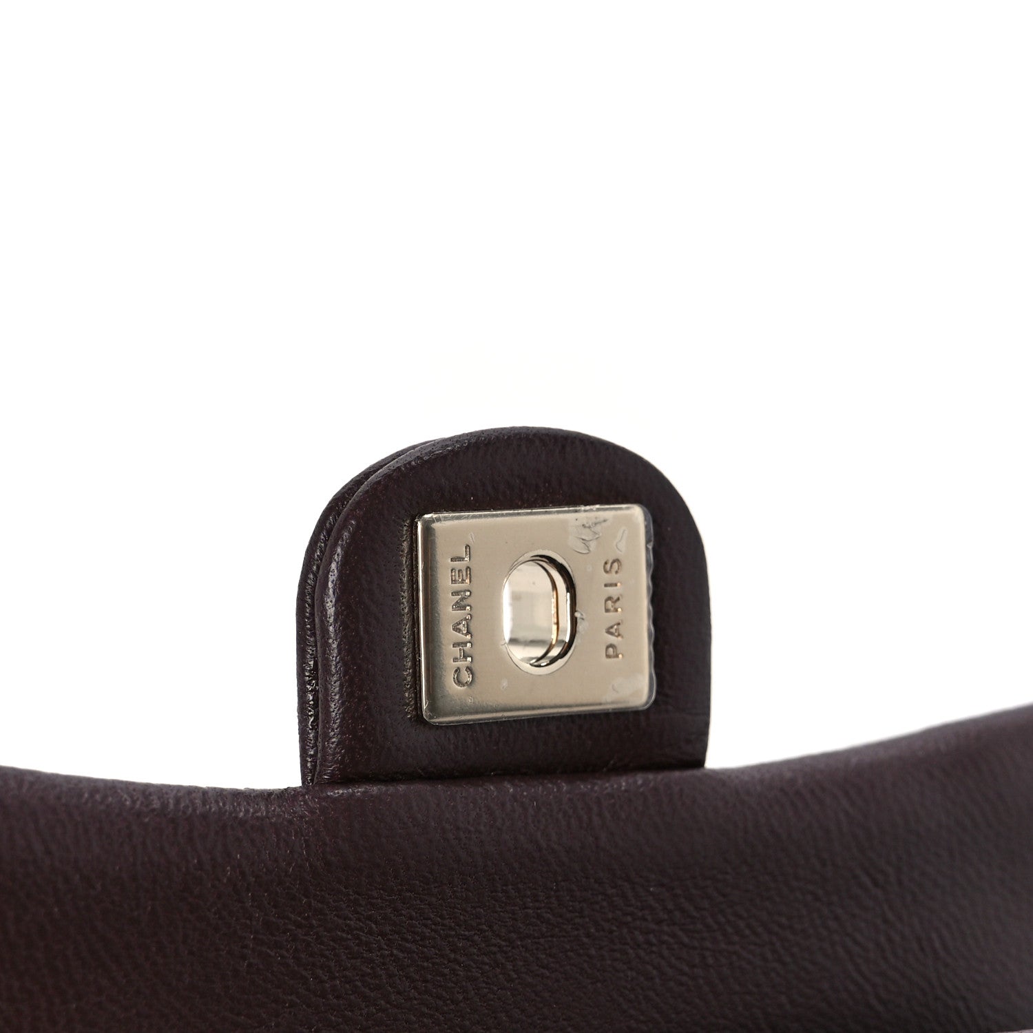 Chanel Lambskin Quilted Mini Flap Bag Charm With Hook Dark Brown