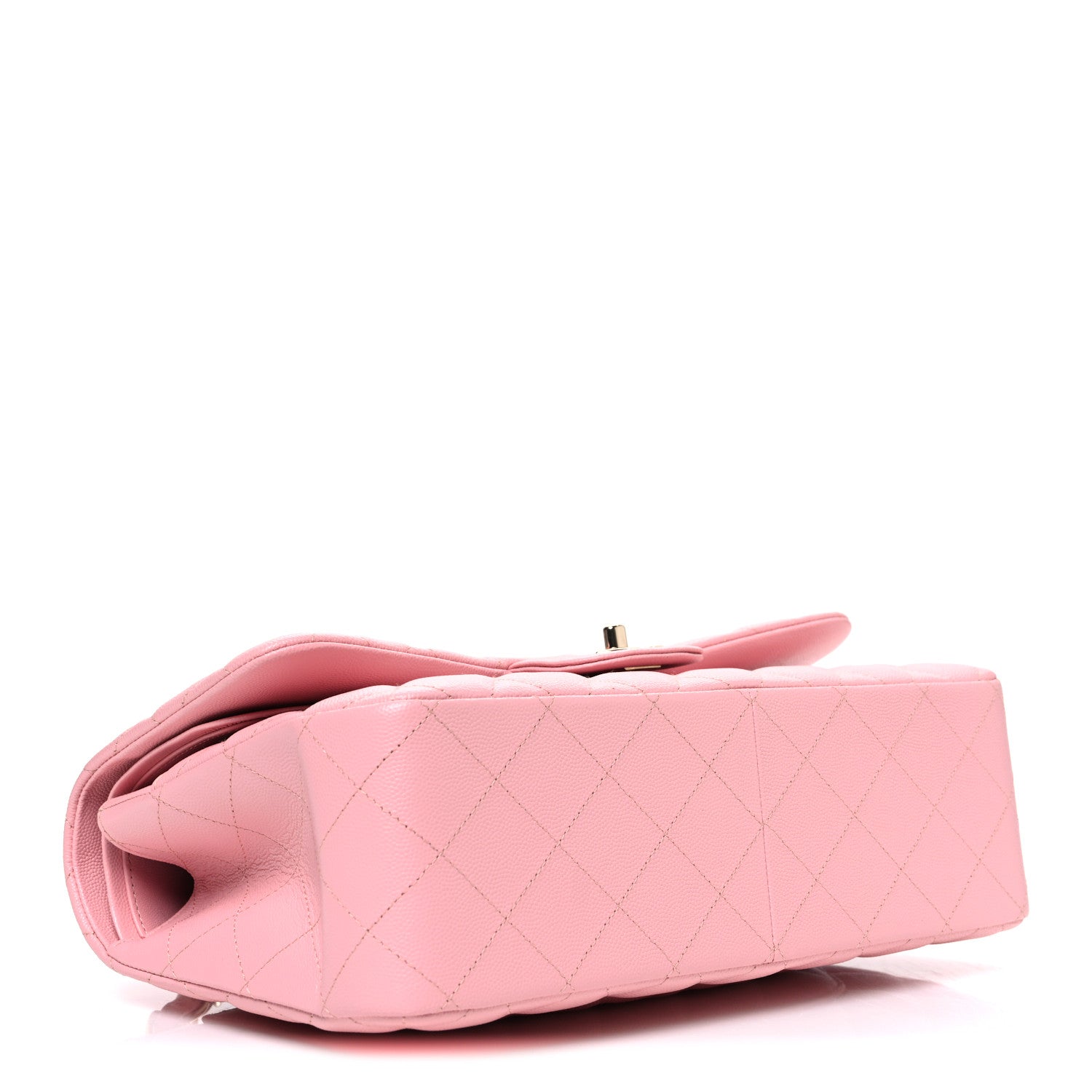 Chanel Caviar Quilted Jumbo Double Flap Pink