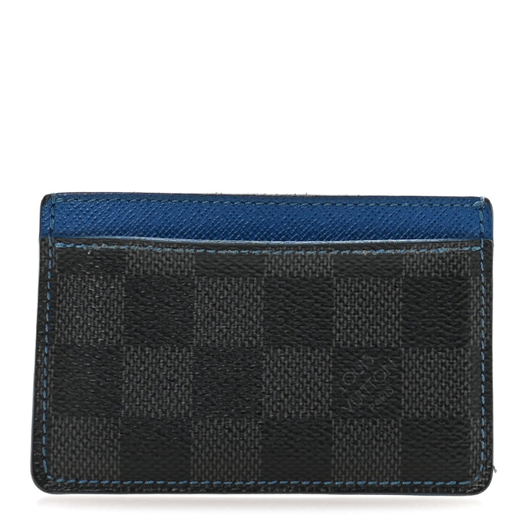 Louis Vuitton Damier Graphite Card Holder Blue