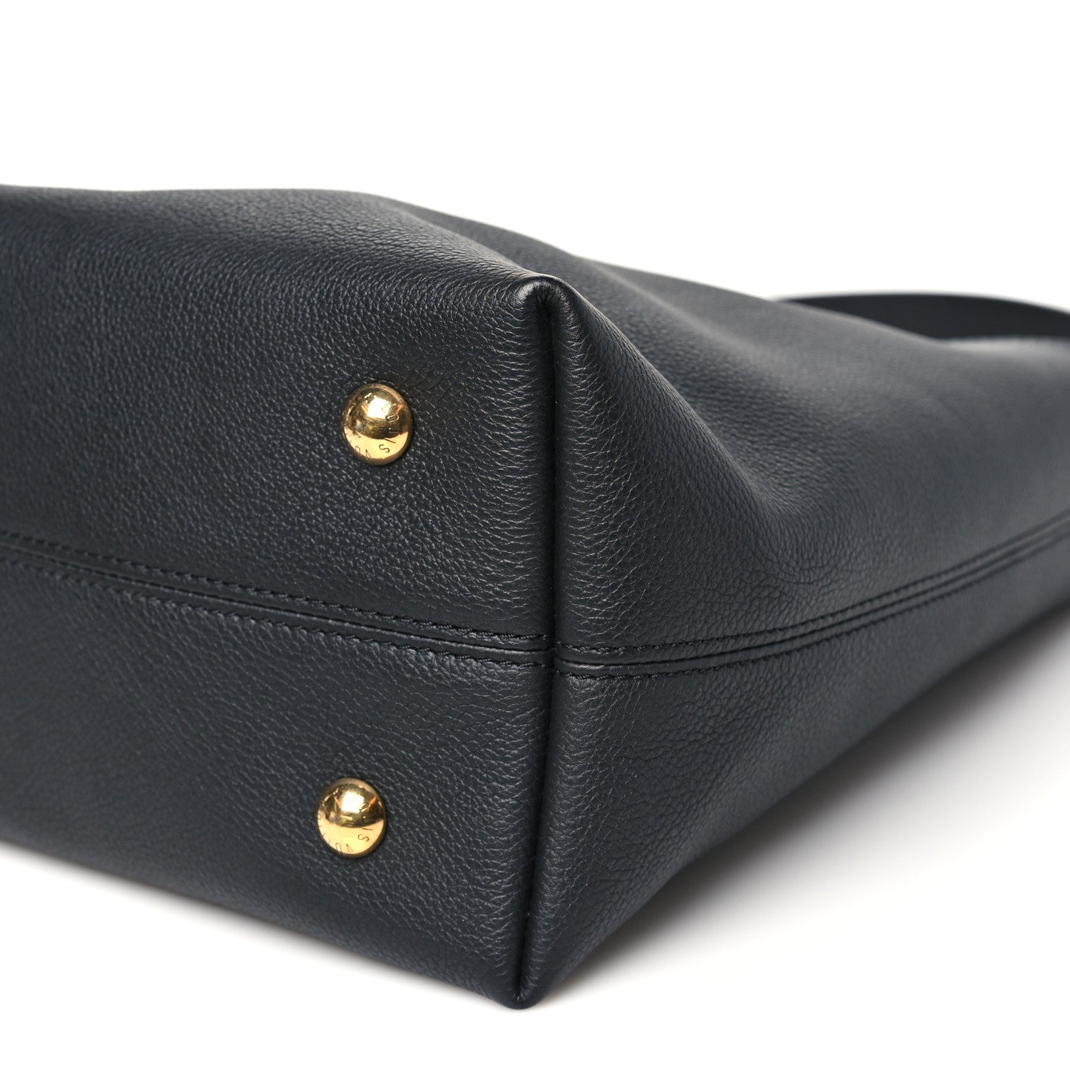 Louis Vuitton Grained Calfskin Low Key Hobo PM Black
