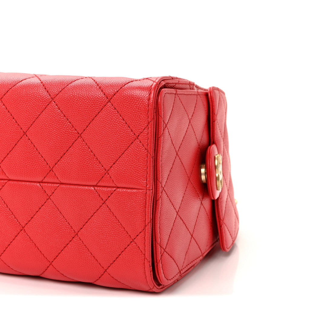 Chanel Caviar Quilted Small Chanel 25 Handbag Dark Red