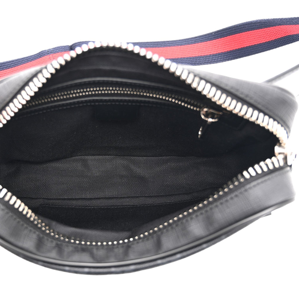 Gucci Soft GG Supreme Monogram Web Belt Bag Black Grey