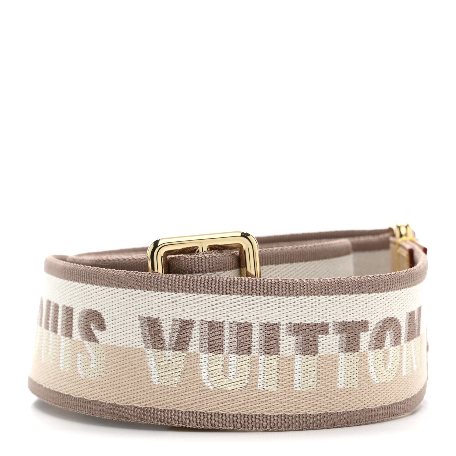 Louis Vuitton Jacquard Speedy Bandouliere 20 Shoulder Strap Beige