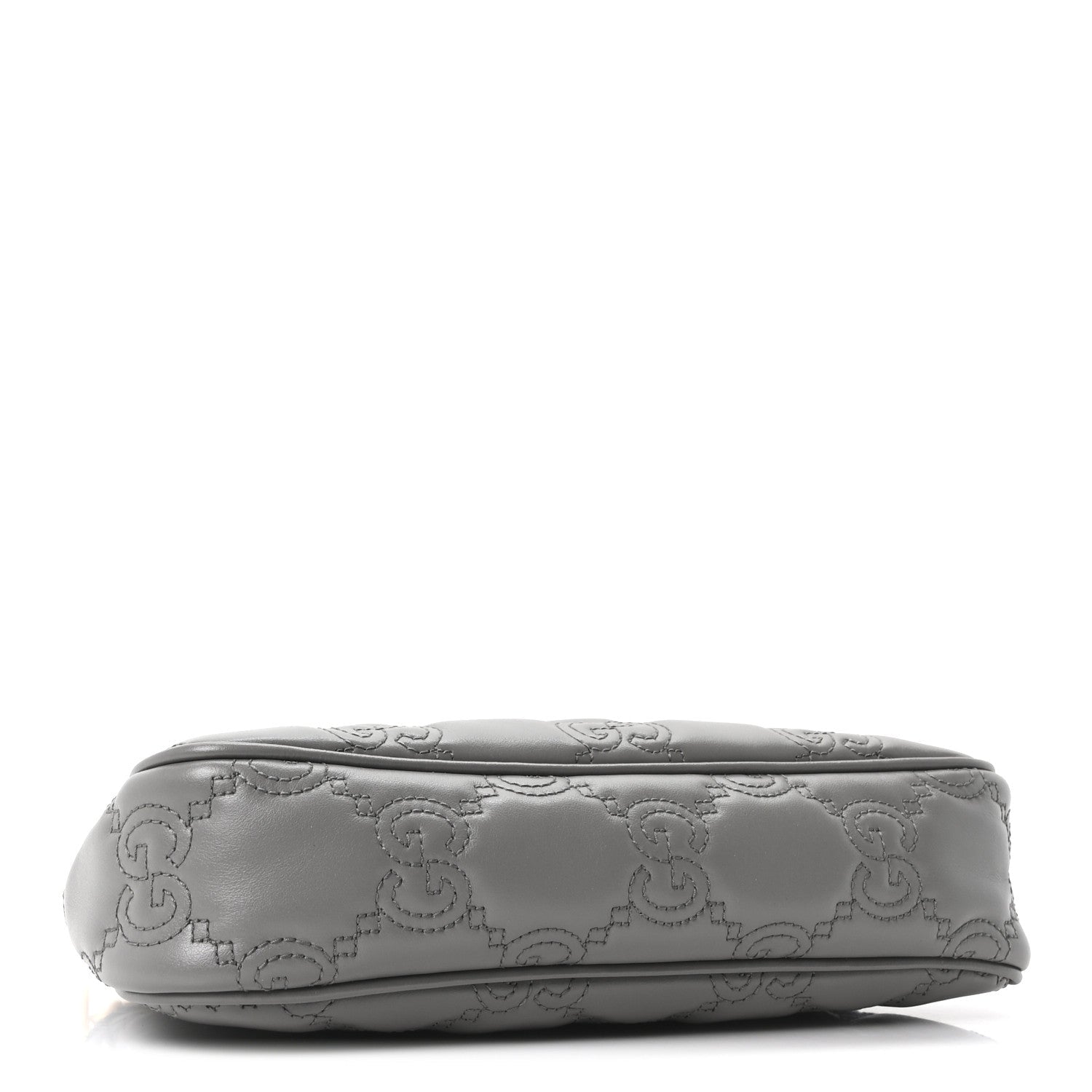 Gucci Calfskin GG Matelasse Chain Handbag Dusty Grey Natural