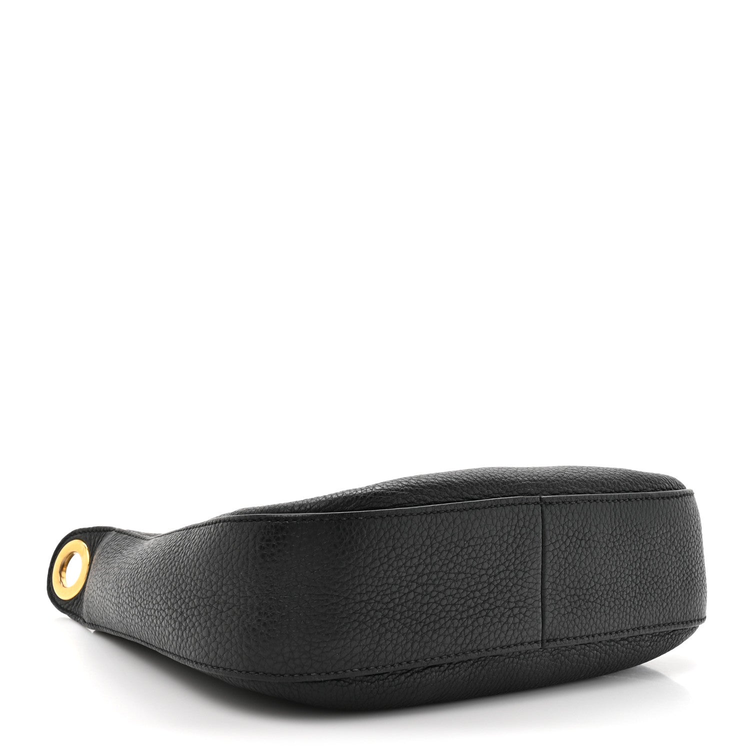 Prada Vitello Phenix Zippered Messenger Hobo Black