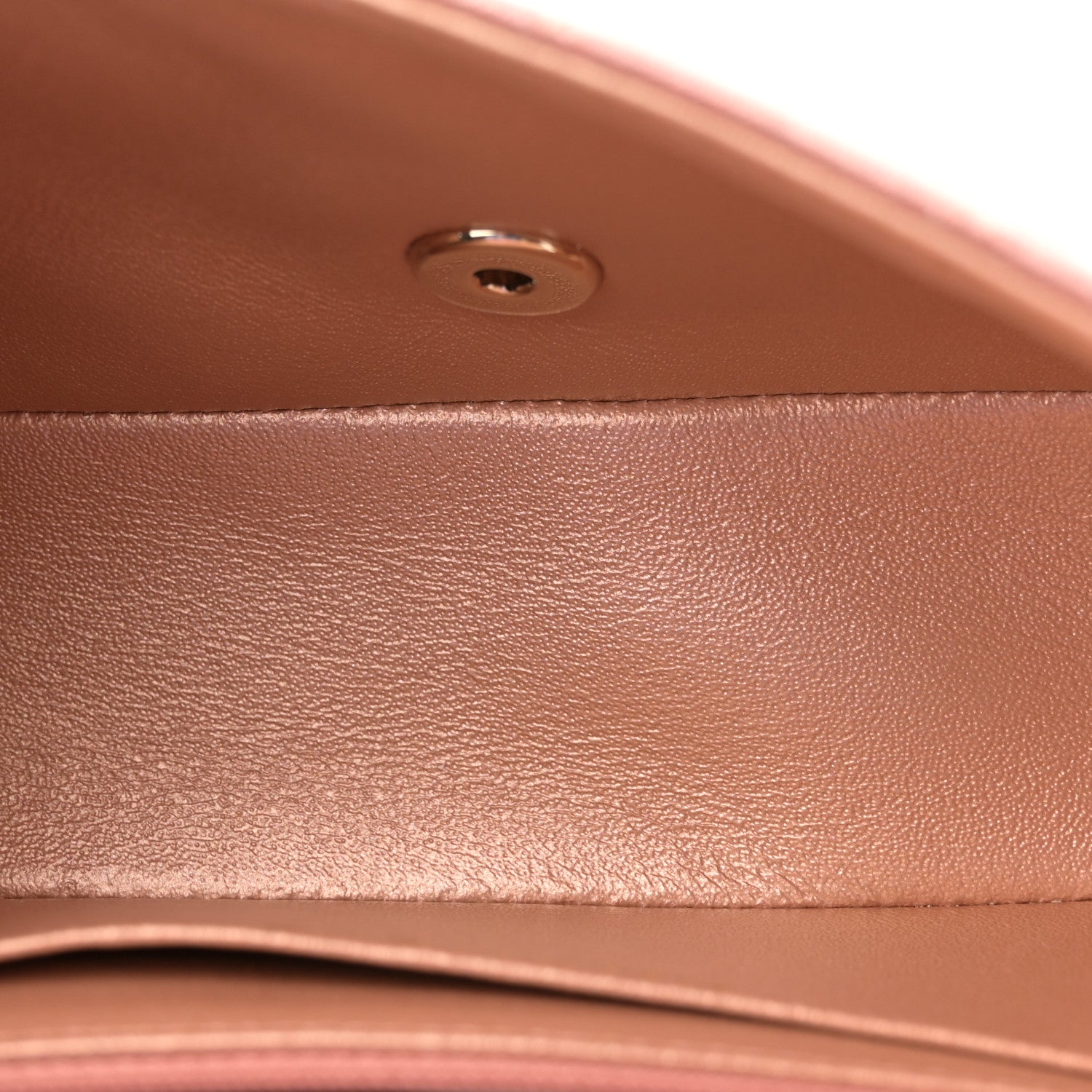 Chanel Metallic Lambskin Quilted Ombre Mini Rectangular Flap Pink