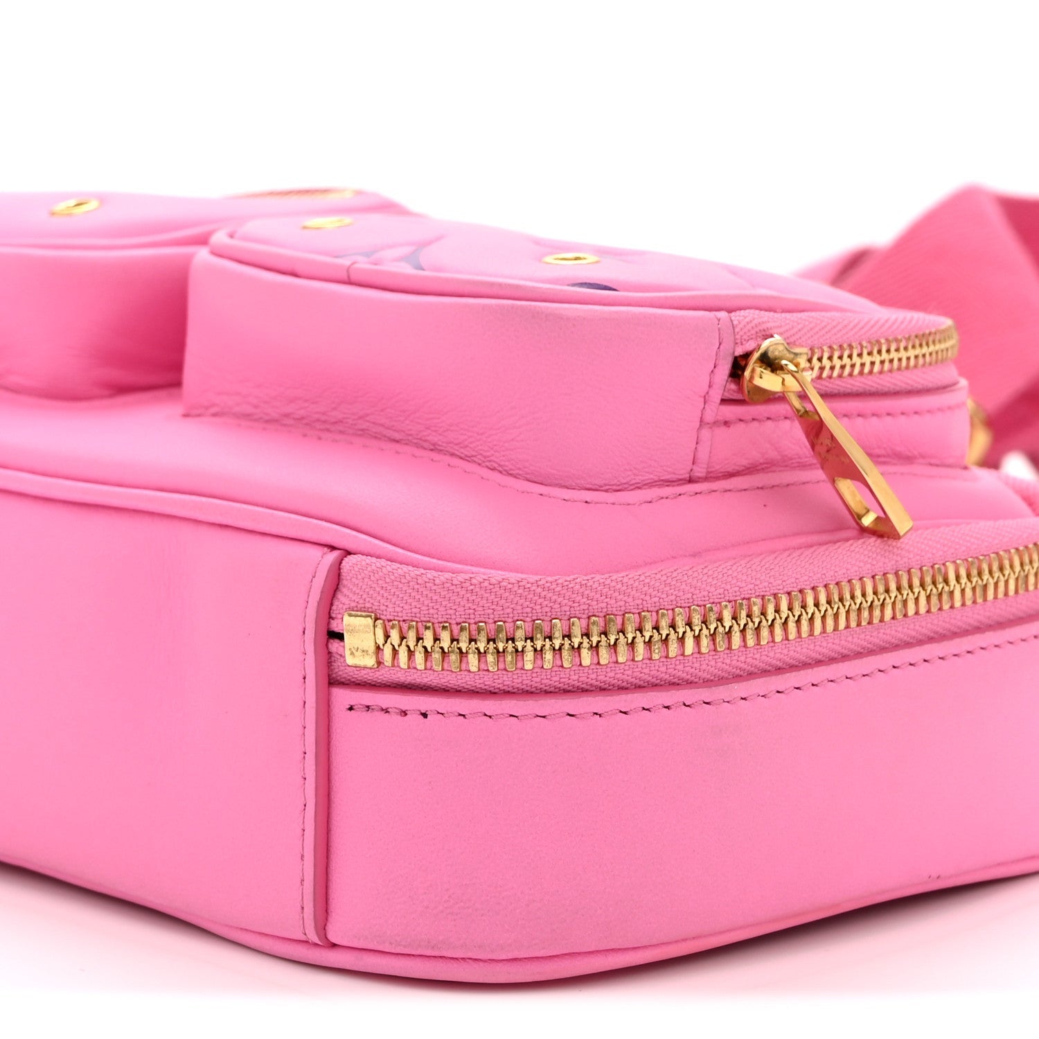 Louis Vuitton Calfskin Embossed Monogram Vuittamins Utility Crossbody Rose Violet