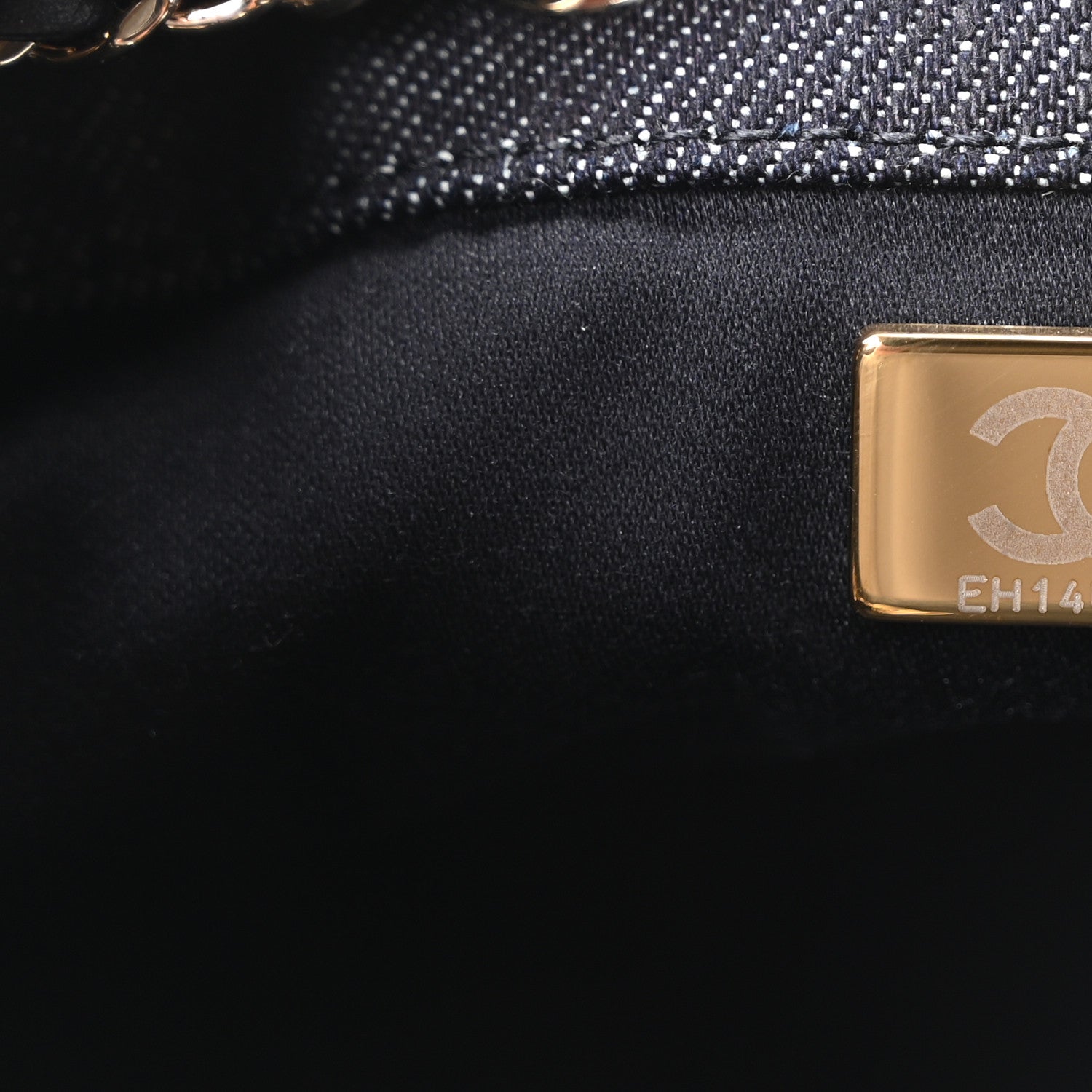 Chanel Denim Quilted Mini Chanel 25 Handbag Dark Blue