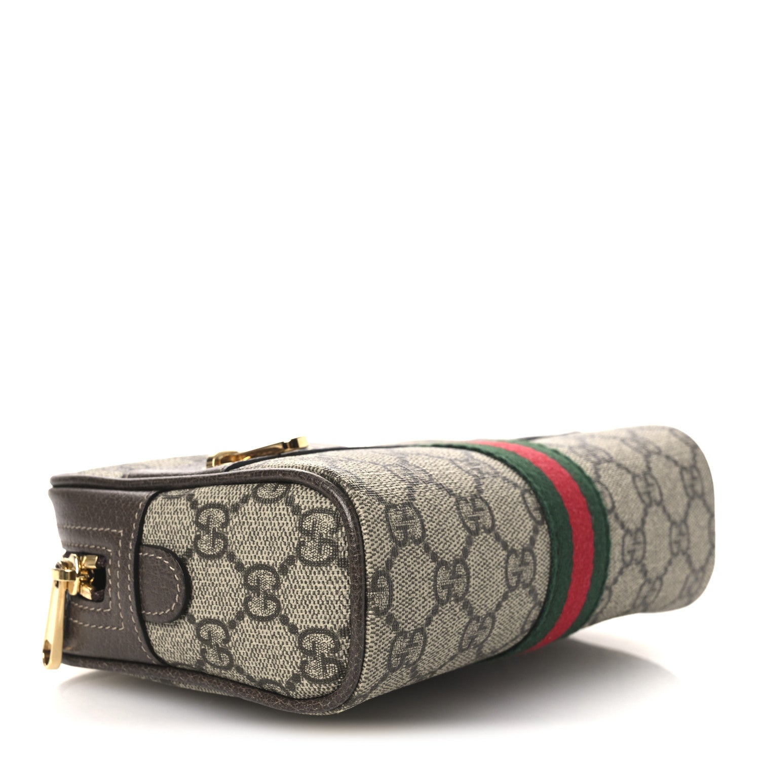 Gucci GG Supreme Monogram Web Small Ophidia Belt Bag 75 30 Dark Brown