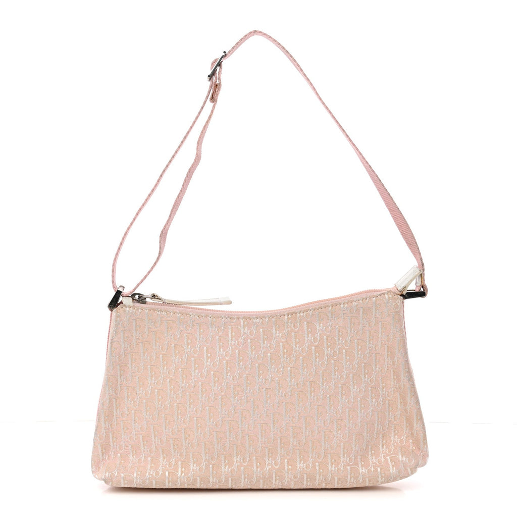 Christian Dior Monogram Shoulder Bag Pochette Pink