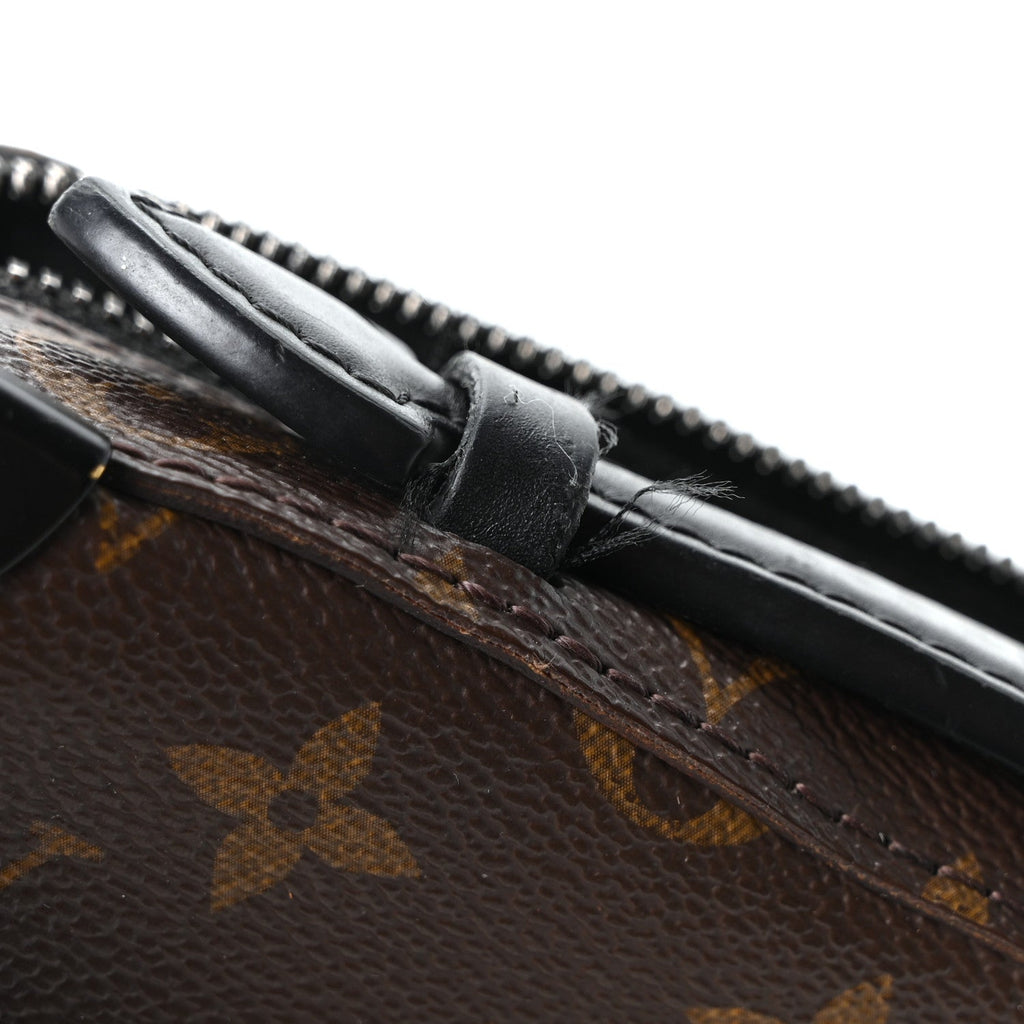 Louis Vuitton Monogram Macassar Handle Soft Trunk Black