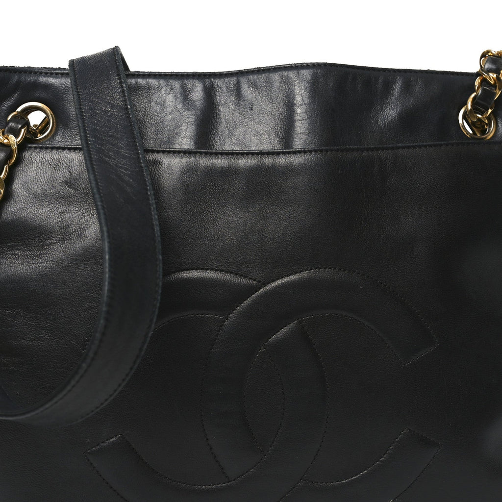 Chanel Lambskin CC Shoulder Bag Black