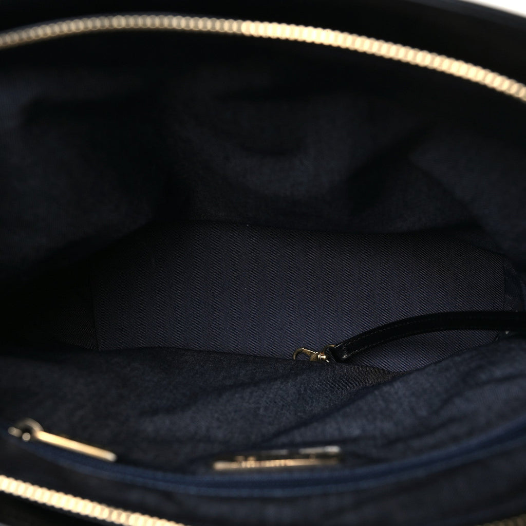 Chanel Crumpled Calfskin En Vogue Rope Hobo Bag Black