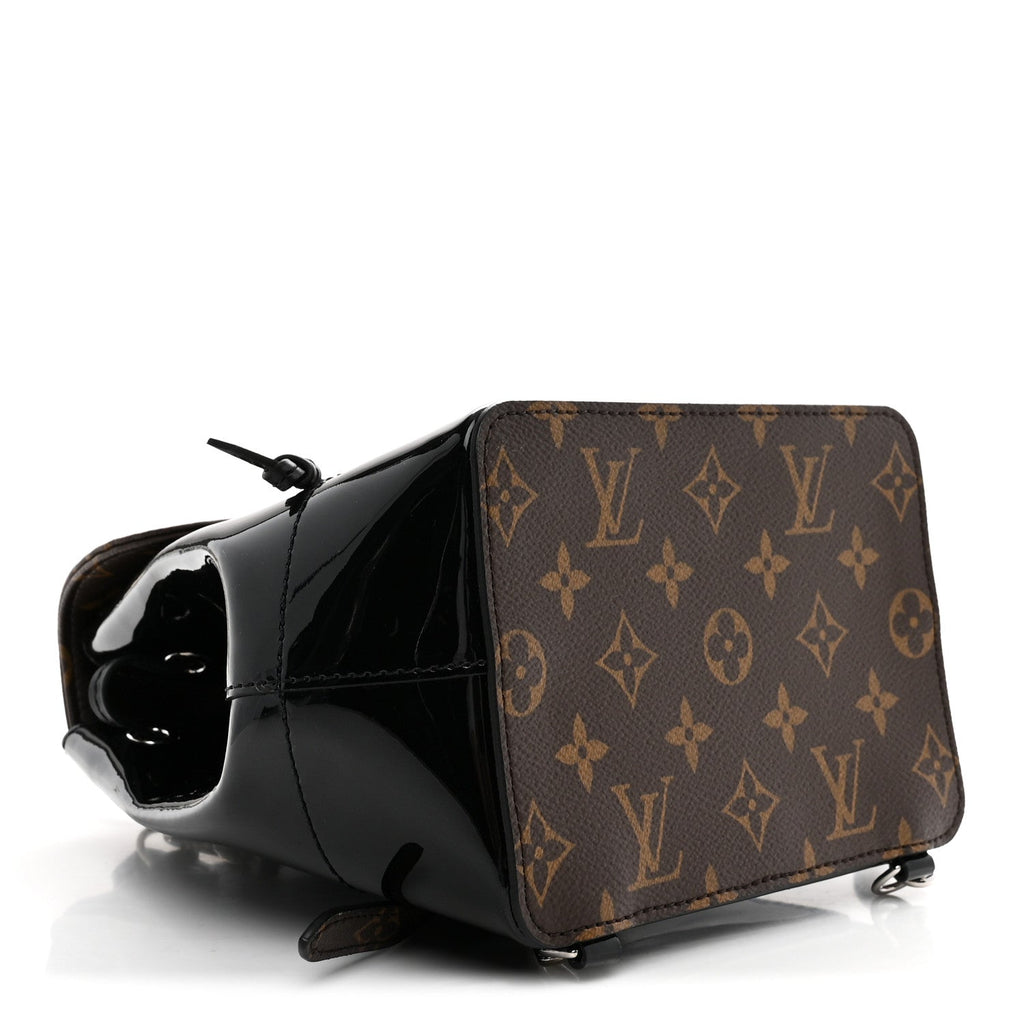 Louis Vuitton Patent Monogram Hot Springs Backpack Black