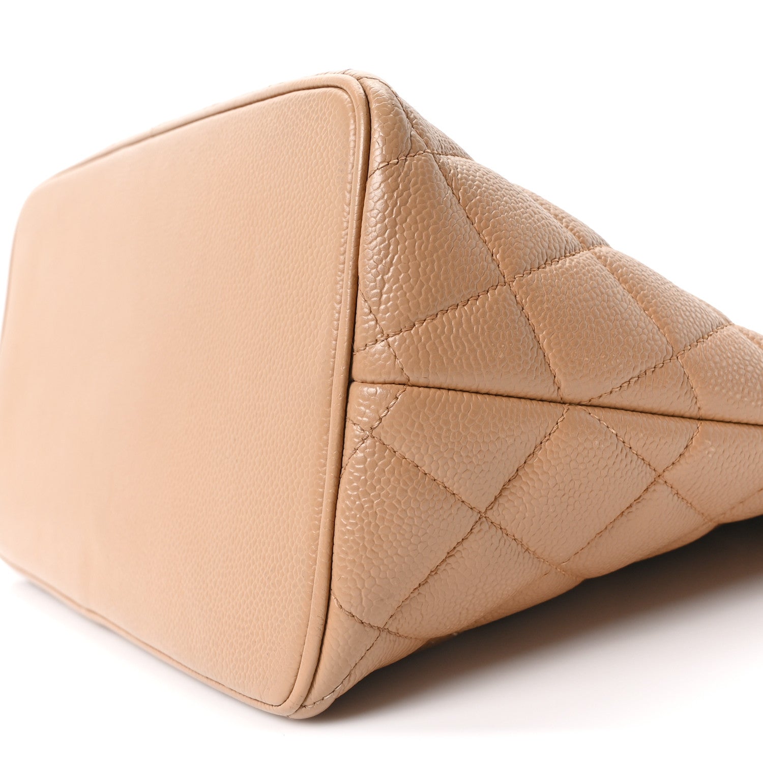 Chanel Caviar Quilted Medallion Tote Beige
