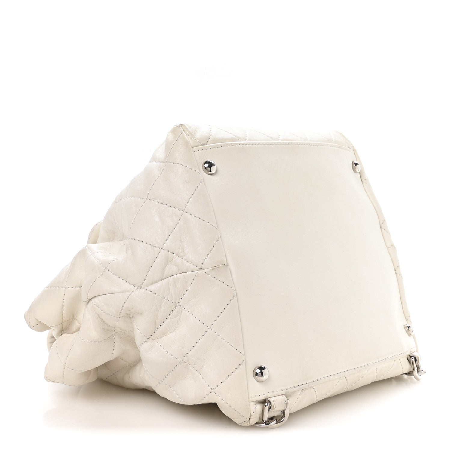 Chanel Lambskin Quilted Beijing Backpack Bag White
