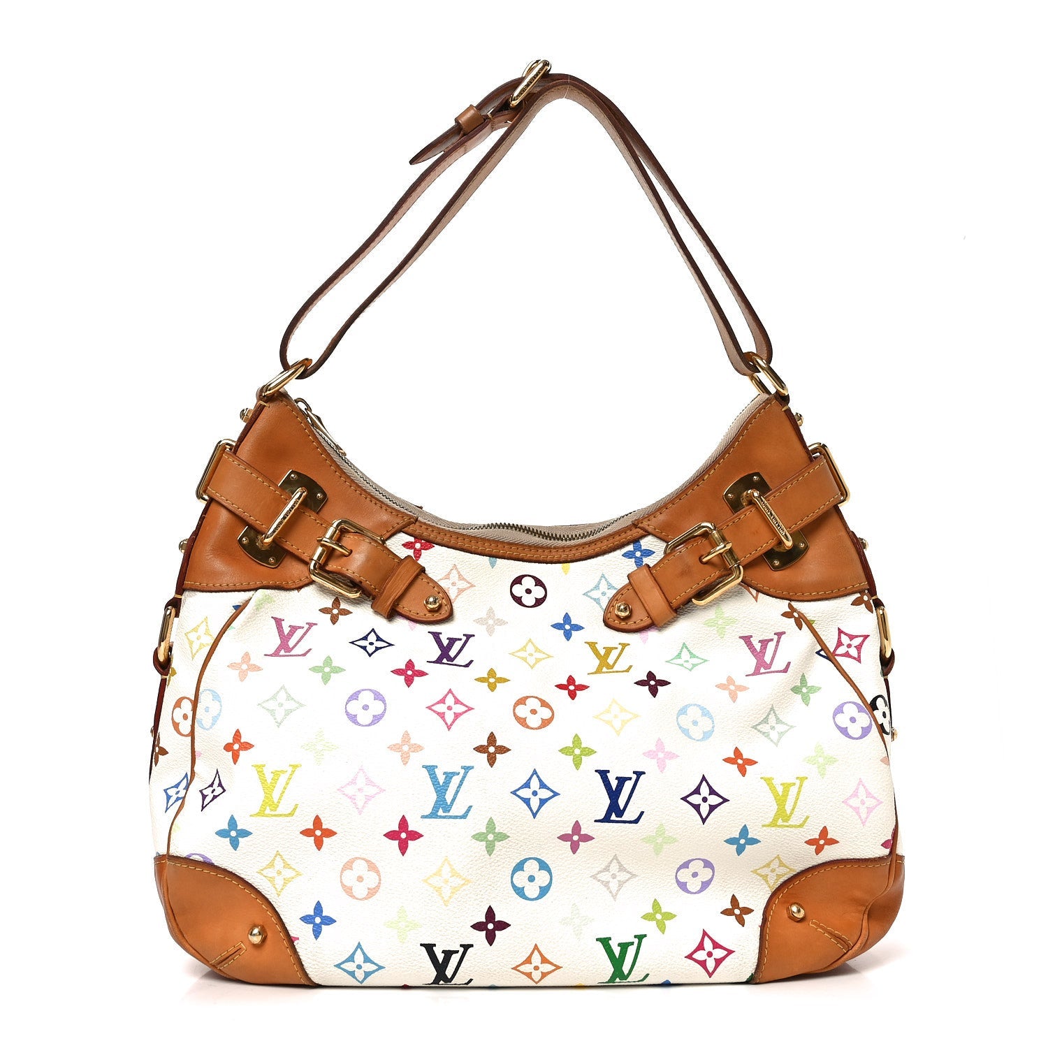 Louis Vuitton Monogram Multicolor Greta White