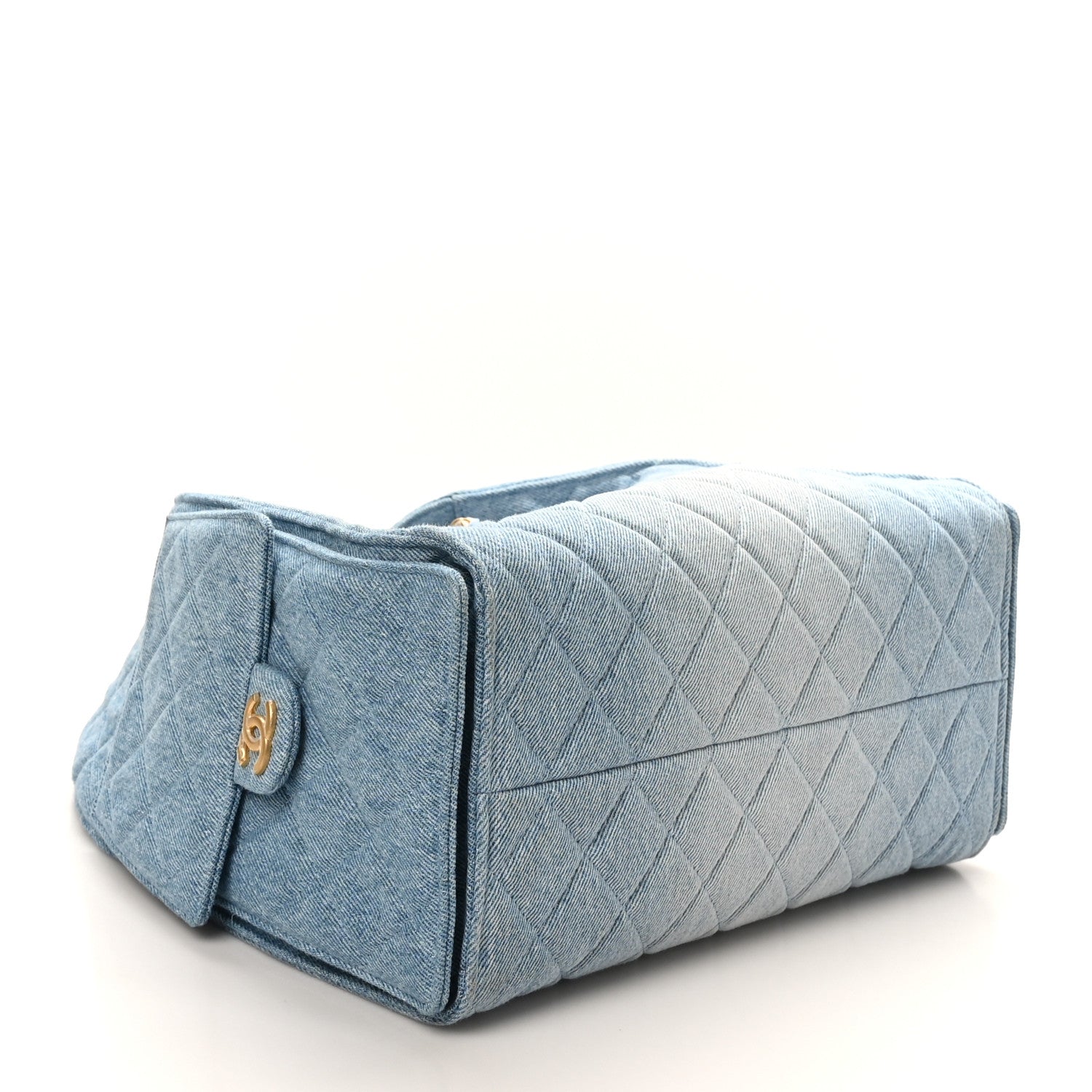 Chanel Washed Denim Quilted Medium Chanel 25 Handbag Blue