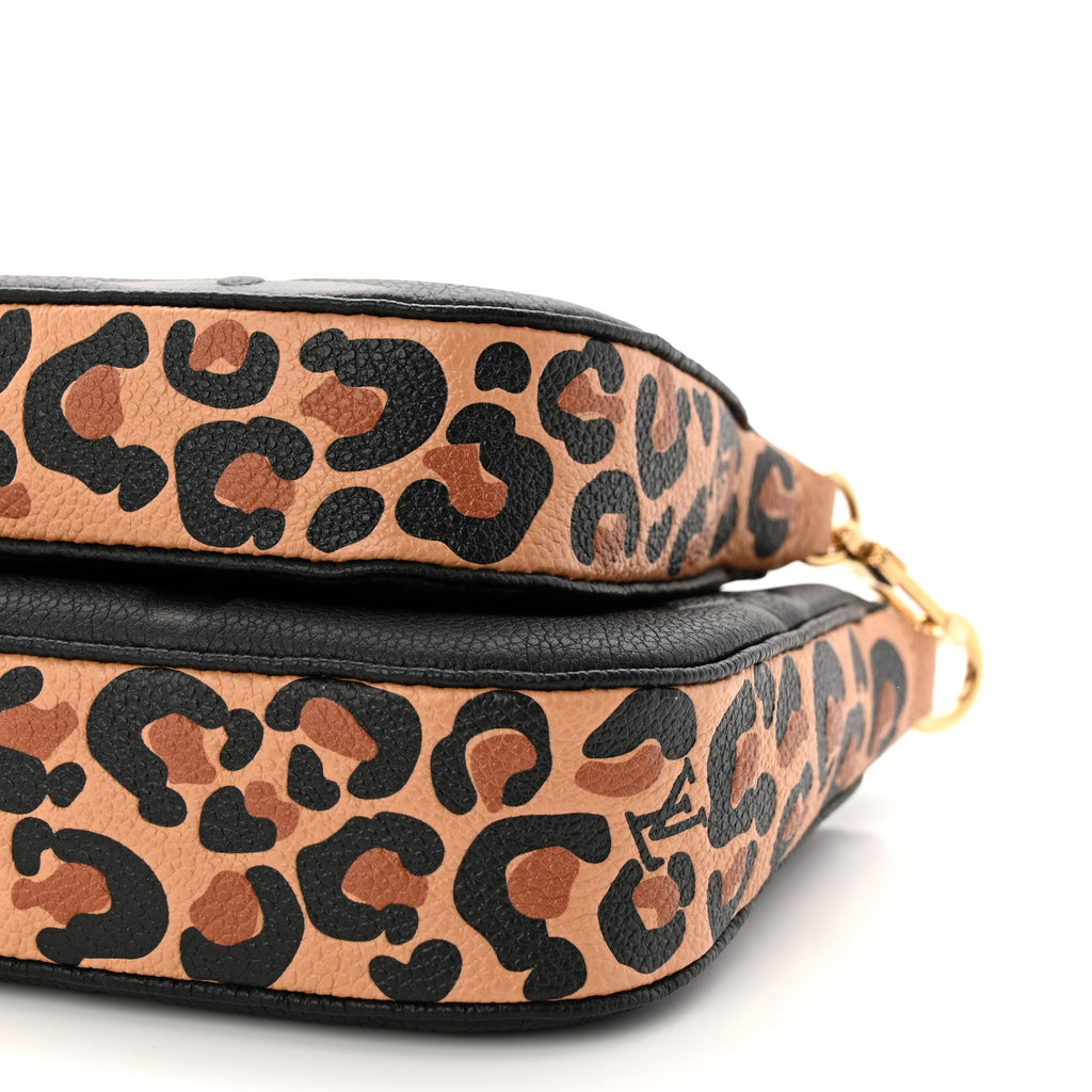 Louis Vuitton Empreinte Monogram Giant Wild At Heart Multi Pochette Accessories Black