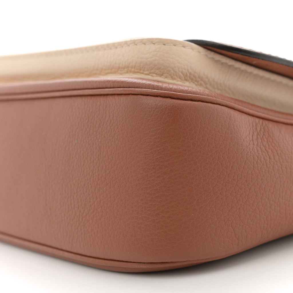 Louis Vuitton Grained Calfskin Lockme Tender Chataigne Brown