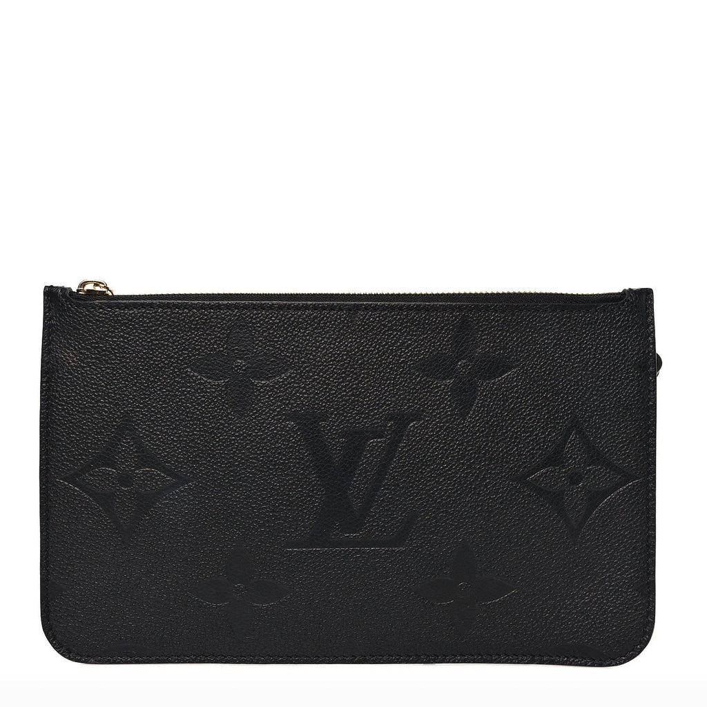 Louis Vuitton Empreinte Monogram Giant Neverfull MM Pochette Black