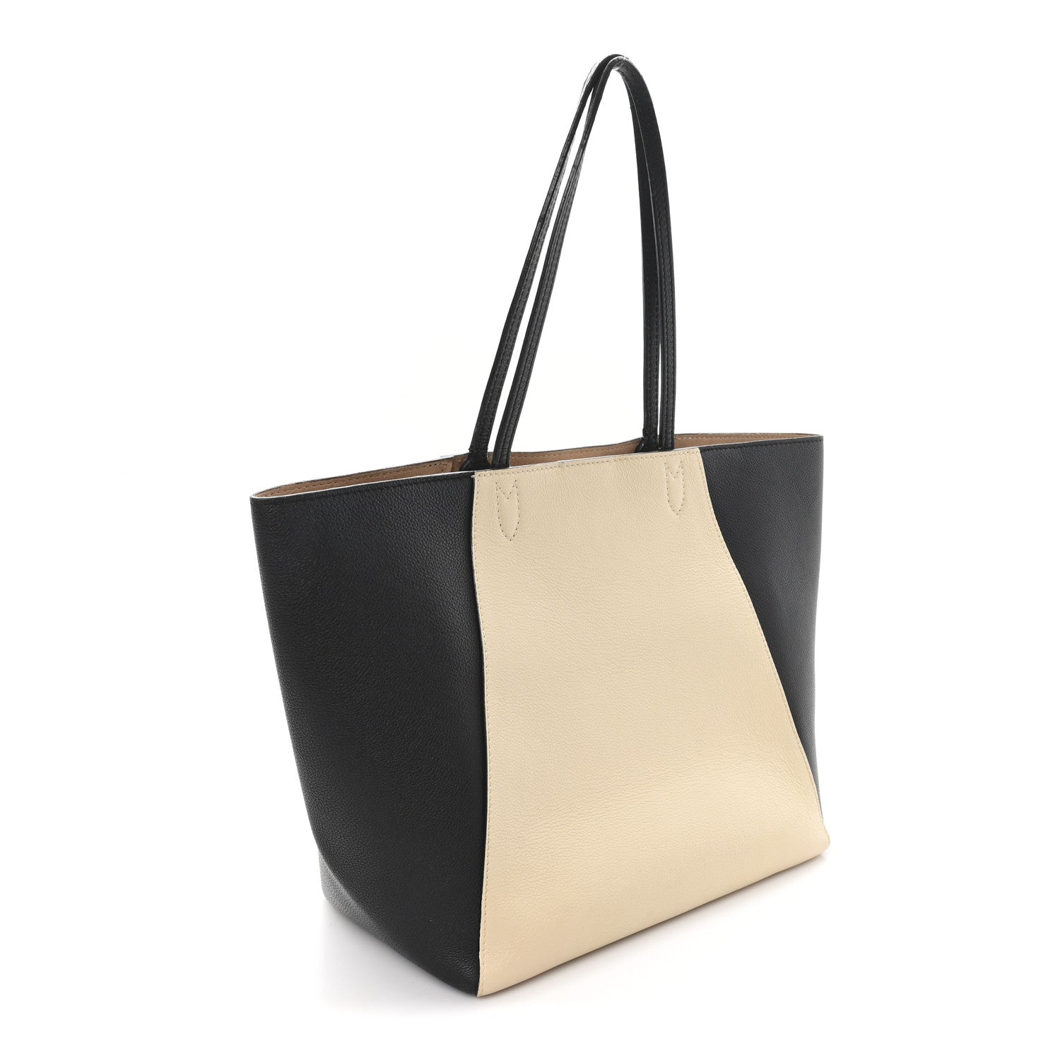 Louis Vuitton Calfskin Lockme Cabas Vanille Black